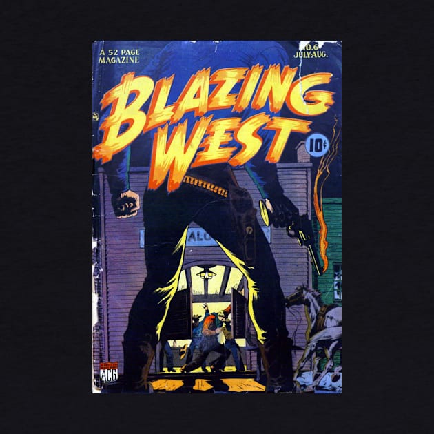 Blazing Wild West Comic Cover by Weirdette